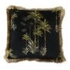 Le Forge Black Palm Tree Velvet Cushion (45cm) Restocked