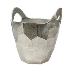 Le Forge Restocked Aluminium Chisel Wine Bucket - Raw Silver