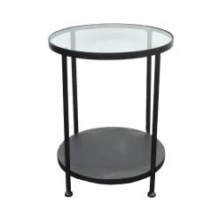 Le Forge Black Krabi Side Table