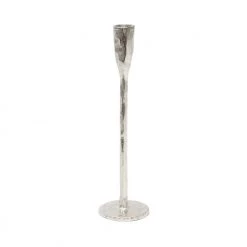 Le Forge Organic Aluminum Candle Holder - Raw Silver (26cm)