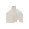 Le Forge Ceramic Abstract Vase - White (15cm) NEW ARRIVALS