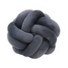 Le Forge Velvet Knot Cushion - Grey NEW ARRIVALS