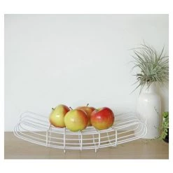 Bendo Luxe Grid Fruit Bowl - White Monochrome