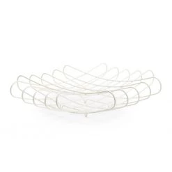 Bendo Luxe Grid Fruit Bowl - White Monochrome