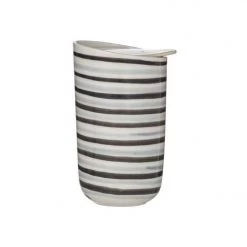 Leaf & Bean Reusable & Eco Friendly Roma Travel Cup - Stripe