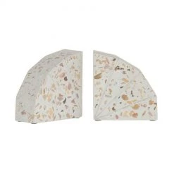 Emporium Letta Terrazzo Bookends - Pink Women's Gifts - Under $50