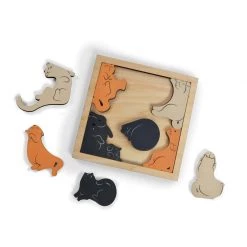 Fred Kitty Corner Wood Puzzle Wooden Toys
