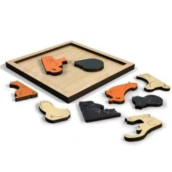 Fred Kitty Corner Wood Puzzle Wooden Toys