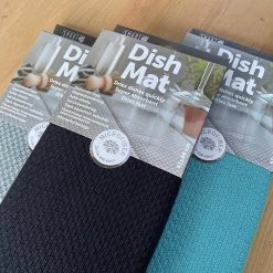 Ecovask Smart Swedish Dish Drying Mat - Silver Grey