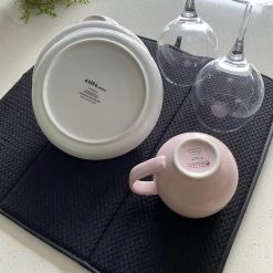 Ecovask Reusable & Eco Friendly Smart Swedish Dish Drying Mat - Black