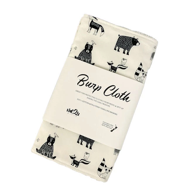 Me2U Gifts Burp Cloth โ Woodland Animals