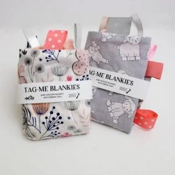 Me2U Gifts Tag Sensory Blanket – Mint Garden NEW ARRIVALS