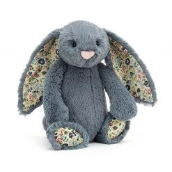 Jellycat Blossom Bashful Dusky Blue Bunny - Medium Country Style