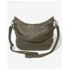 Stitch & Hide Black Leather Frankie Bag - Olive