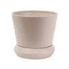 Potted Hamburg Planter Large - Parchment