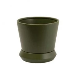 Potted Hamburg Planter Small - Avocado VASES & PLANTERS