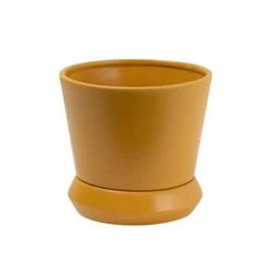 Potted Hamburg Planter Small - Tobacco VASES & PLANTERS