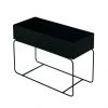 Garcia Short Metal Planter - Black