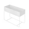 Garcia Short Metal Planter - White