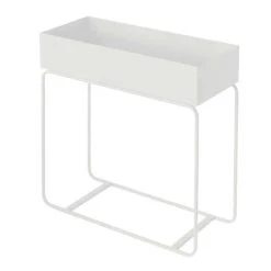 Garcia Tall Metal Planter - White