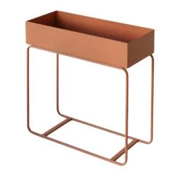 Garcia Tall Metal Planter - Terracotta Home Accents