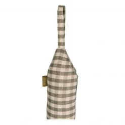 Raine & Humble Country Style Gingham Slim Draught Stopper - Ash