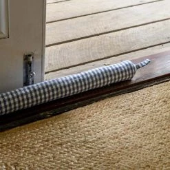 Raine & Humble Gingham Slim Draught Stopper - Blueberry