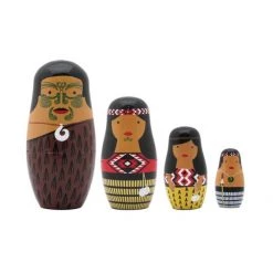 Avalon International Kiwiana Maori Whanau Nesting Dolls