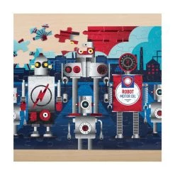 Mudpuppy Foil Puzzle - Robotics (100pc)