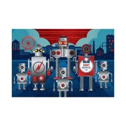 Mudpuppy Foil Puzzle - Robotics (100pc)