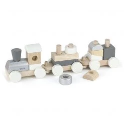 Viga Scandi Wooden Stacking Train Set