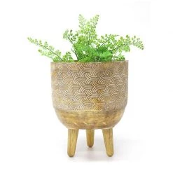 Stoneleigh & Roberson Dwali Planter - Gold (32.5cm)