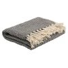 Stoneleigh & Roberson Throws Grey Dahlia Cotton Throw