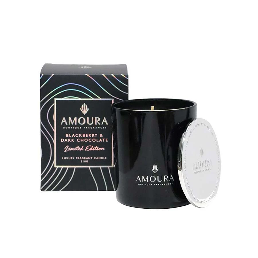 Amoura Andles Luxury Fragrant Candle - Blackberry & Dark Chocolate