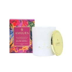 Amoura Luxury Fragrant Candle - Passionflower & King Coconut Andles