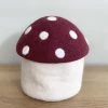 Sheepish Design Hand Made NZ Wool Toadstool Storage Box - Mulbery Kiwiana