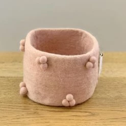 Sheepish Design NZ Wool Bobble Pot - Blush