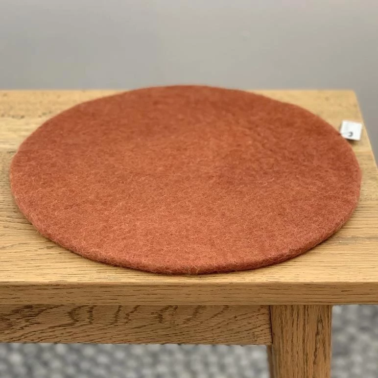 Sheepish Design NZ Wool Sheeted Trivet โ Rust Kiwiana