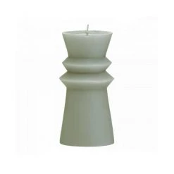 Amalfi Totem Unscented Candle - Grey (15cm) NEW ARRIVALS
