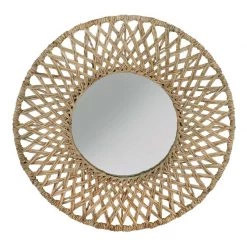 Amalfi Toby Water Hyacinth Mirror (70cm)