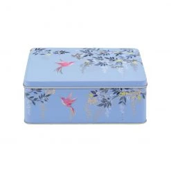 Sara Miller Hummingbird Light Blue Tin