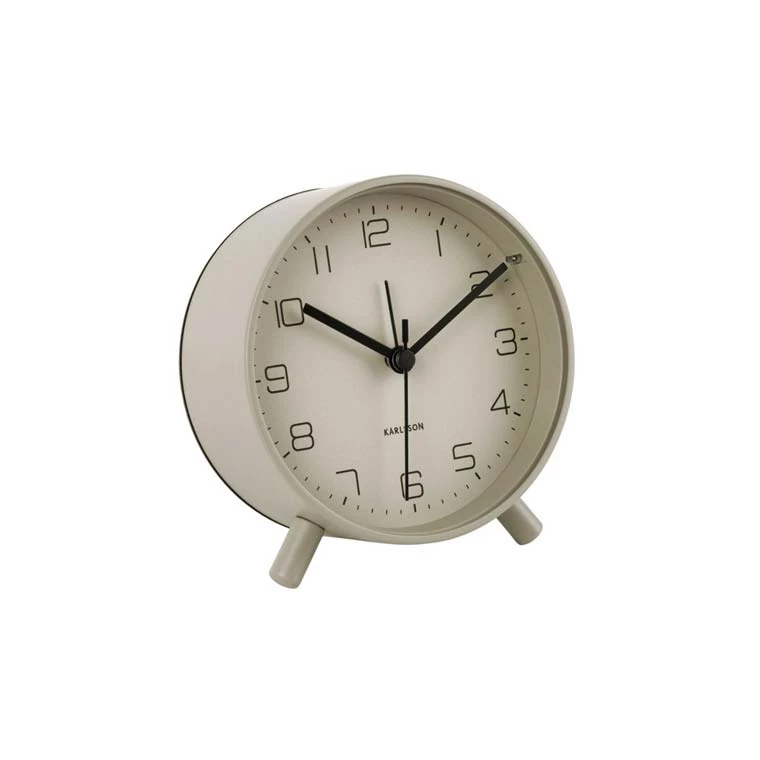 Karlsson Restocked Lofty Alarm Clock With Light - Grey