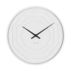 Karlsson Monochrome Layered Origami Wall Clock – White (30cm)