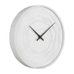 Karlsson Monochrome Layered Origami Wall Clock – White (30cm)