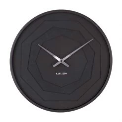 Karlsson Layered Origami Wall Clock – Black (30cm)