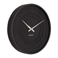 Karlsson Layered Origami Wall Clock – Black (30cm)