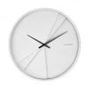 Karlsson Layered Lines Wall Clock – White (30cm) Monochrome