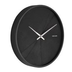 Karlsson Layered Lines Wall Clock – Black (30cm)