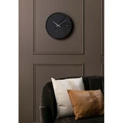 Karlsson Layered Lines Wall Clock β Black (30cm)