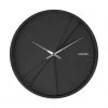 Karlsson Layered Lines Wall Clock – Black (30cm)